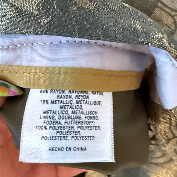 Elevenses Olive Floral Men's Chinos - Picture 4 of 9